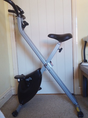 Opti folding exercise bike - bike,